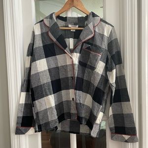 NWT Madewell Plaid Flannel Pajama Top